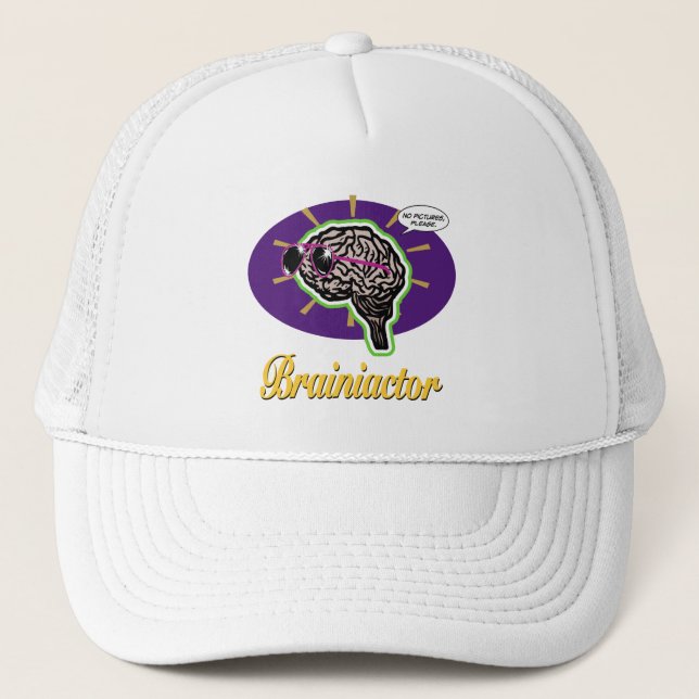 Gorra De Camionero Brainiactor Purple Oval (Anverso)