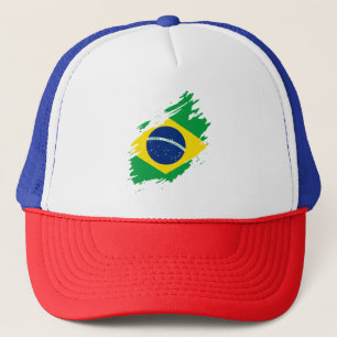 Gorra De Camionero Brasil: Bandera arrancada hinchas del deporte del