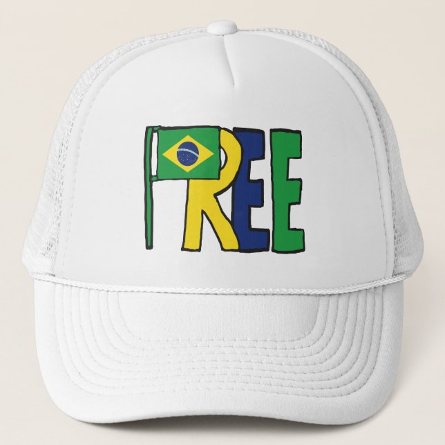 Gorra De Camionero Brasil Libre (Anverso)