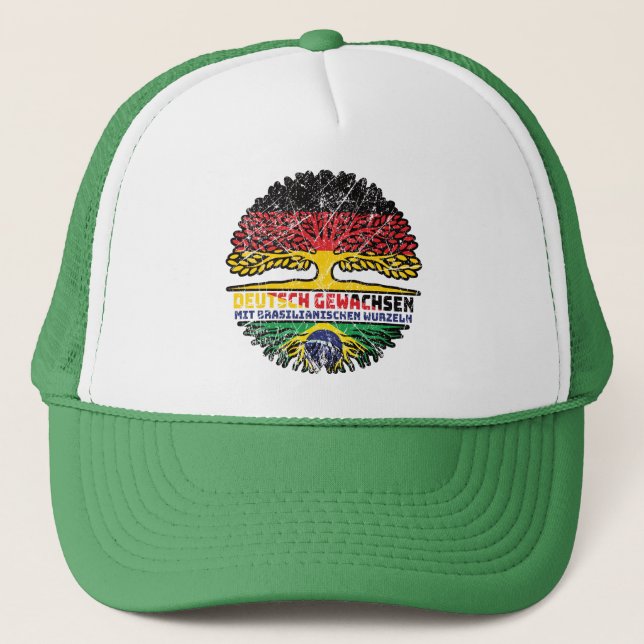 Gorra De Camionero Brasilien Brasilianisch Deutsch Deutschland Baum (Anverso)