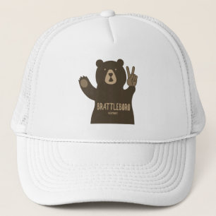 Gorra De Camionero Brattleboro Vermont Oso de la Paz