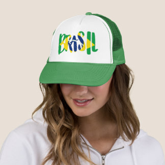 Gorra De Camionero Brazil Logo – Foam Trucker Hat – World Cup 2026 Ed