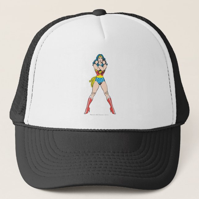 Gorra De Camionero Brazos de mujer maravilla cruzados (Anverso)