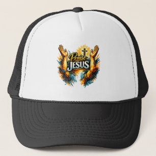 Gorra De Camionero Brazos levantados, Alabado sea Jesús - Cristiano