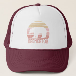 Gorra De Camionero Bremerton Washington Retro Bear