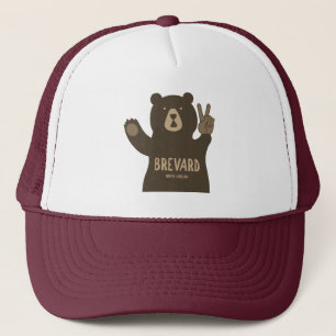 Gorra De Camionero Brevard North Carolina Peace Bear
