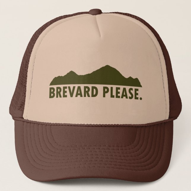 Gorra De Camionero Brevard North Carolina Please (Anverso)