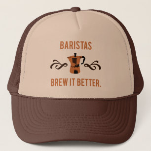 Gorra De Camionero Brew de Baristas él mejor