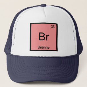 Gorra De Camionero Brianne Nombre Química Elemento Tabla Periódica