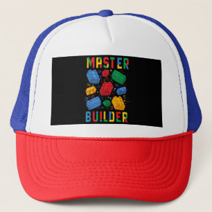 Gorra De Camionero Brick Builder Funny Blocks Building Master Builder