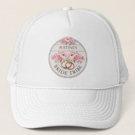 Gorra De Camionero Bride Tribe personalizado floral