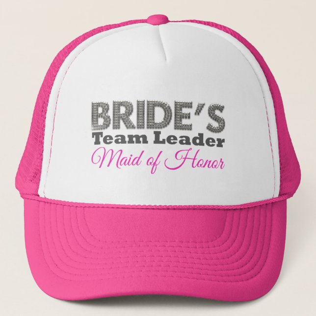 Gorra De Camionero Bride's team leader maid of honor (Anverso)