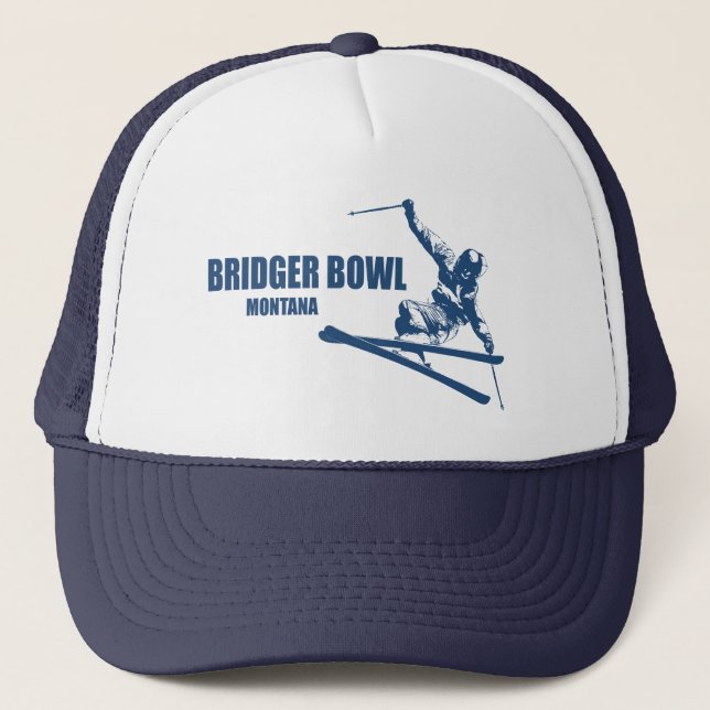 Gorra De Camionero Bridger Bowl Montana Skier (Anverso)