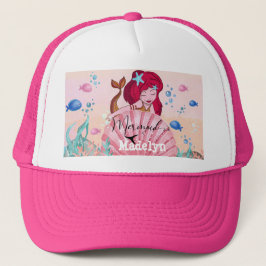 Gorra De Camionero 🧜 ♀️ Brillante Sirena Bajo El Nombre De Persona