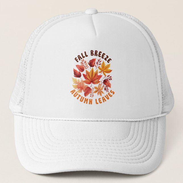 Gorra De Camionero Brisa de caída, hojas otoñales - Foliage caprichos (Anverso)