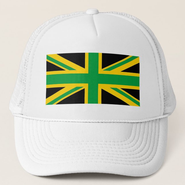 Gorra De Camionero Británico - Unión Jamaiquina Jack (Anverso)