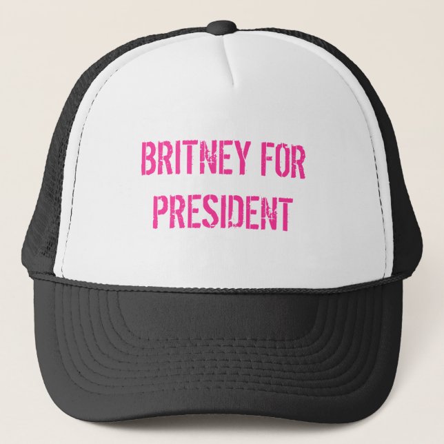 GORRA DE CAMIONERO BRITNEY PARA EL PRESIDENTE (Anverso)