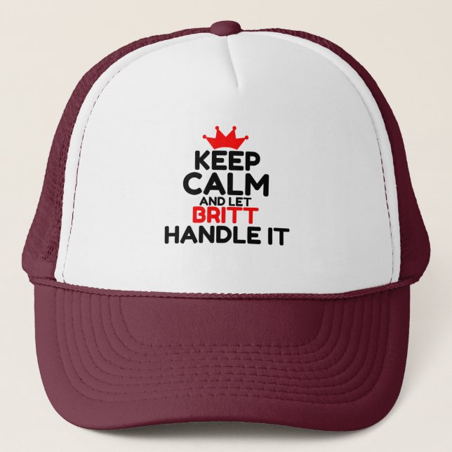 GORRA DE CAMIONERO BRITT MANDLE IT (Anverso)