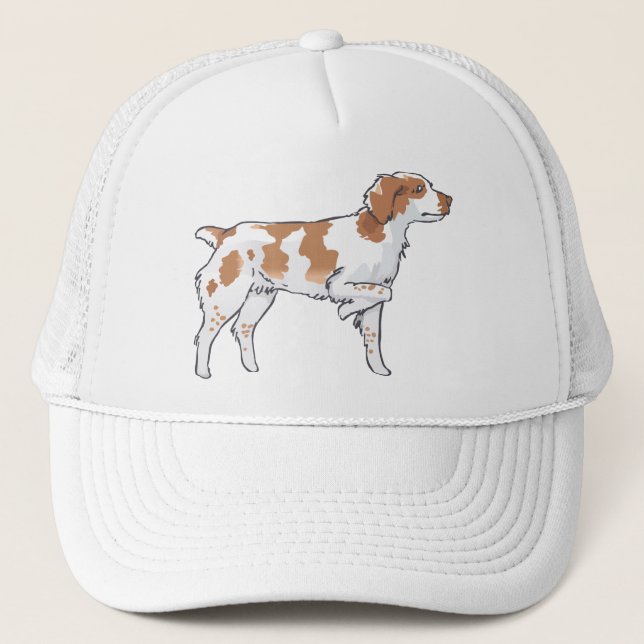 Gorra De Camionero Brittany Spaniel (Anverso)