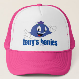 Gorra De Camionero Broche del camionero de las bayas de Terry detrás