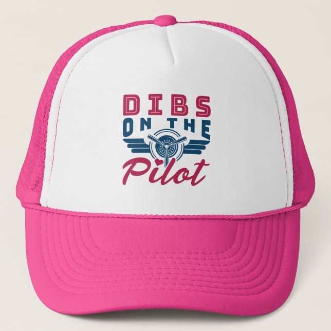 Gorra De Camionero Bromas sobre la esposa piloto de Airman (Anverso)