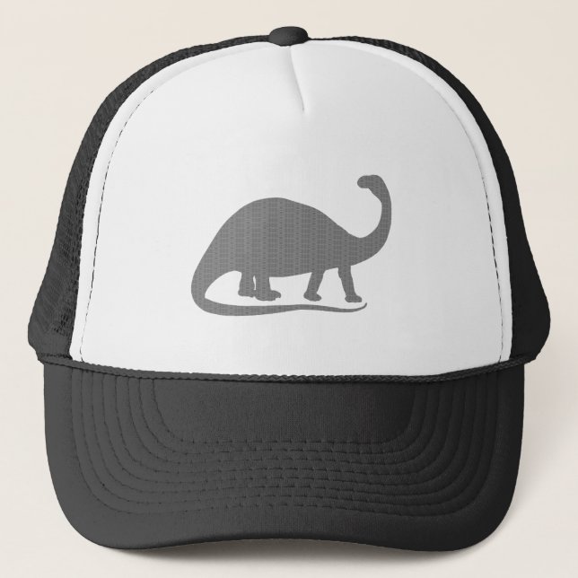 Gorra De Camionero Brontosauro gris (Anverso)