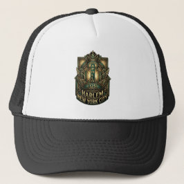 Gorra De Camionero Brooklyn Nyc Vintage Ornate Cobre Y Dorado Tipogr