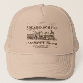 Gorra De Camionero Brooks Trabajos de locomotora de vapor 1890
