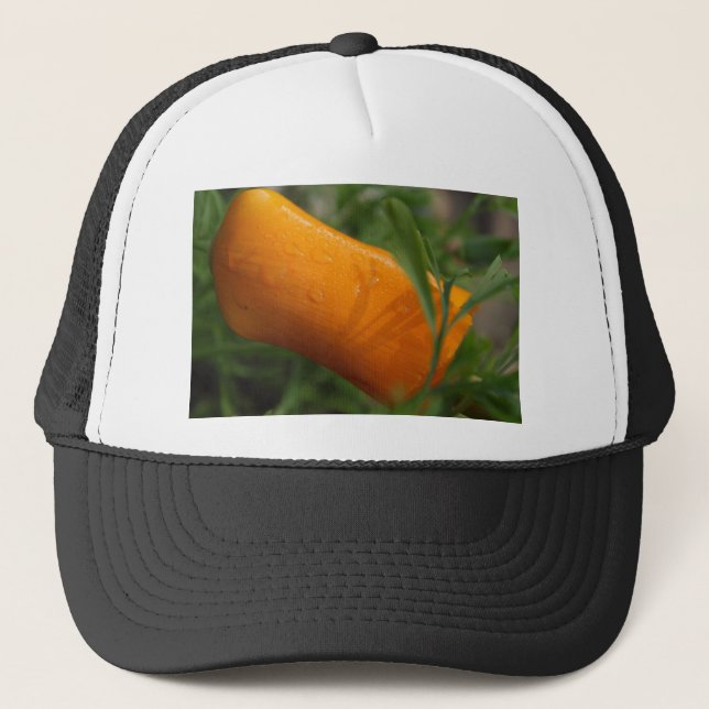 Gorra De Camionero Brote de la amapola de California (Anverso)