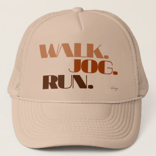 Gorra De Camionero BROWN WALK JOG RUN (fuente CHUNKY)