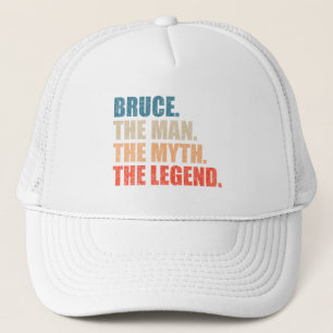 Gorra De Camionero Bruce El Hombre El Mito La Leyenda