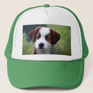 Gorra De Camionero Bruce The Border Collie Puppy, Camionero