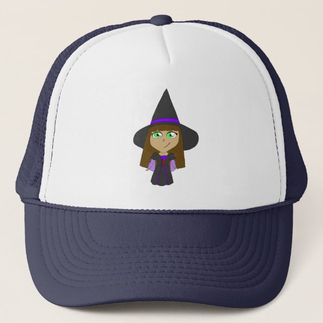 Gorra De Camionero bruja chibi (Anverso)