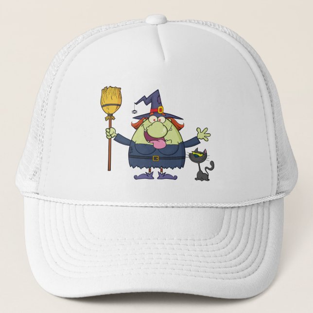 Gorra De Camionero bruja personalizado (Anverso)
