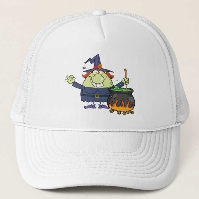 Gorra De Camionero bruja personalizado (Anverso)