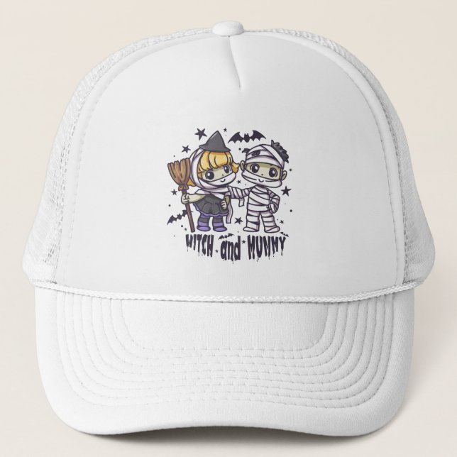 Gorra De Camionero Bruja y momia