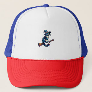 Gorra De Camionero Brujo Gato Halloween Bruja Místico Amantes de Gato