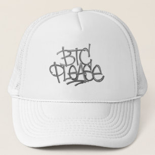 Gorra De Camionero "BTC Please" (Blanco)
