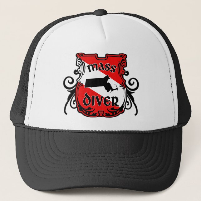 Gorra De Camionero Buceador "de masas" de Massachusetts (Anverso)