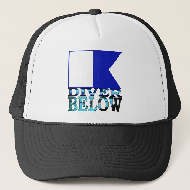 Gorra De Camionero buceador debajo del azul (Anverso)