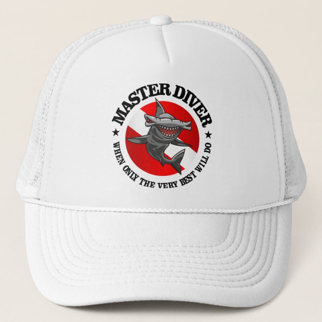 Gorra De Camionero Buceador maestro (Hammerhead) (Anverso)