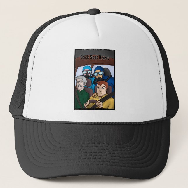 Gorra De Camionero Buceadores de asiento trasero Divers Graciosos Reg (Anverso)