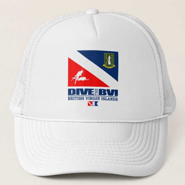Gorra De Camionero Bucear BVI (sq.) (Anverso)