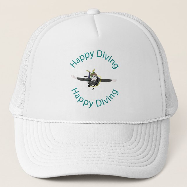 Gorra De Camionero Buceo feliz (Anverso)
