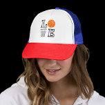 Gorra De Camionero Bucles de baloncesto, regalo del jugador de balonc<br><div class="desc">Bucles de baloncesto,  Regalo del Baloncestista.</div>