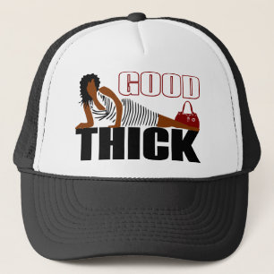 Gorra De Camionero Buen truco - Mujer con vestido negro a rayas