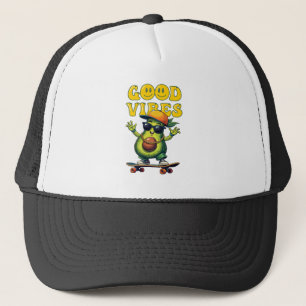 Gorra De Camionero Buenas vibraciones Aguacate