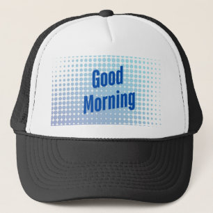 Gorra De Camionero Buenos días con puntos azules