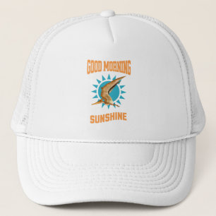 Gorra De Camionero Buenos Días Pterodáctilo Sol Dinosauri