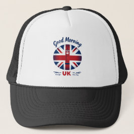 Gorra De Camionero Buenos días Reino Unido - Union Jack & London Phon
